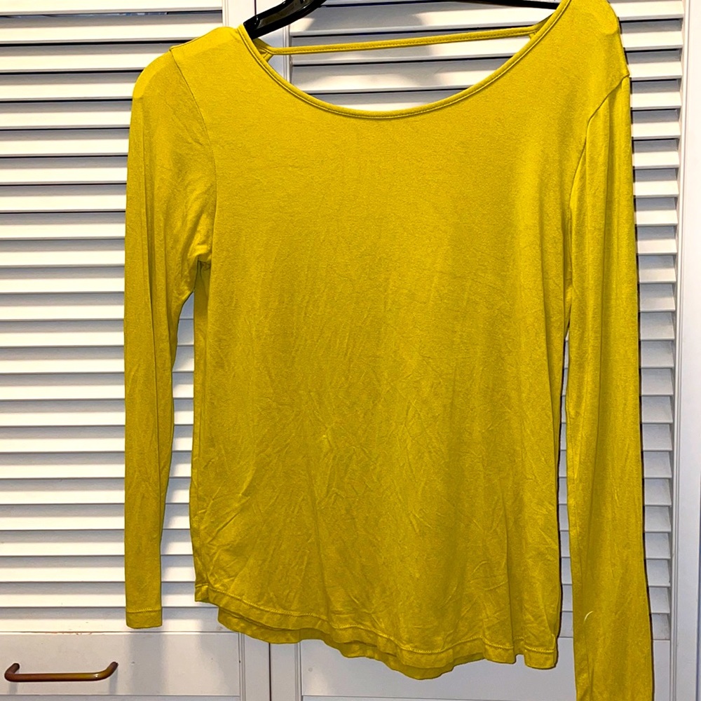 Ava Sky lime green long sleeve top